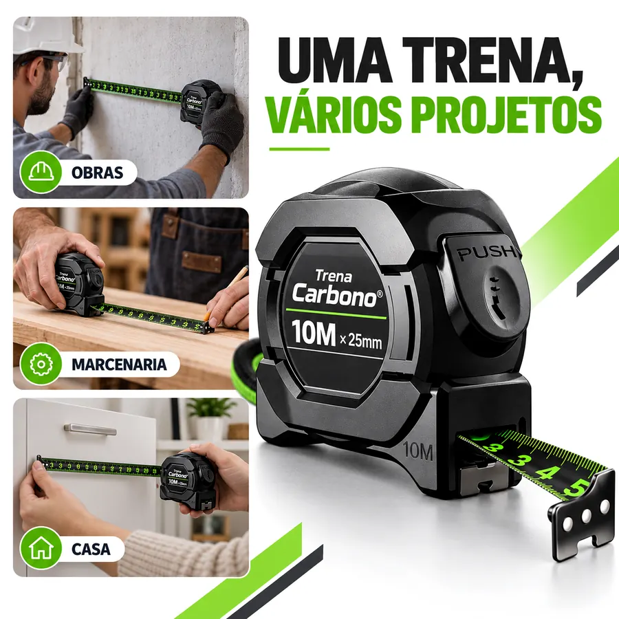 Aplicações da Trena Carbono em diferentes projetos